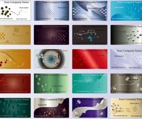 Company Cards Templates vector design