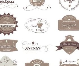 Cafe Labels vectors graphics