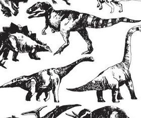 Dinosaurs graphic vector