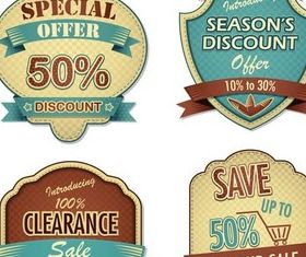 Labels graphic vector set