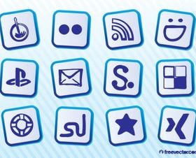 Free Social Icons vector graphics