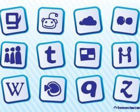 Social MediLogos vector graphics