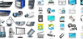 Digital products vector material