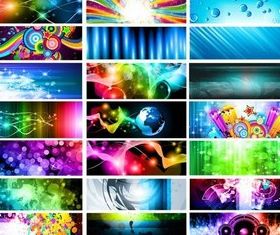 Abstract Banners Color vector design