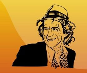 Keith Richards Portrait vector