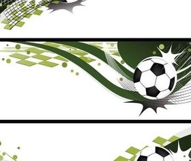 Football Banners design vectors