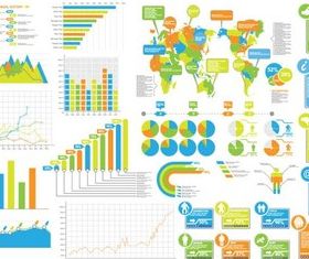 Diagrams graphic vector