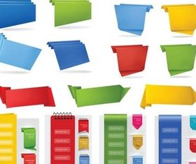 Color Web Elements art vector