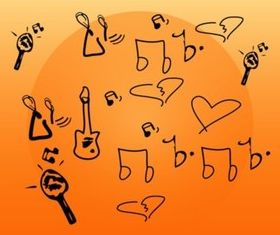Music Doodles vector graphics