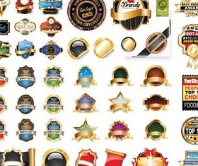 Royal Labels Templates art vector