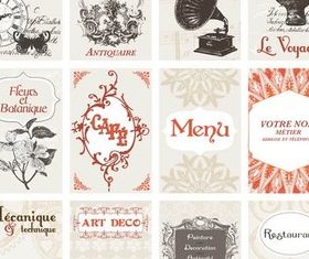 Cards graphic vector