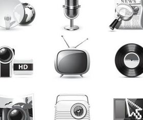 News Icons free vector graphic