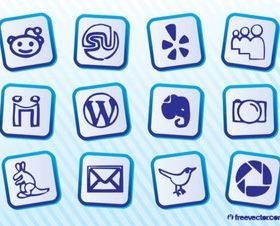 Social MediIcon Pack vector