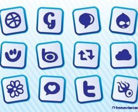 Download Social MediIcons design vector