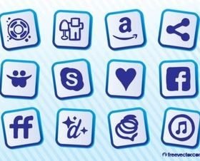 Social Sites vectors graphic