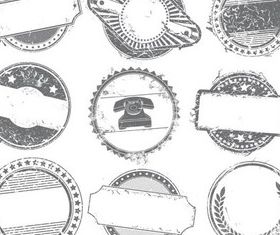 Labels Vintage Templates art vectors graphics
