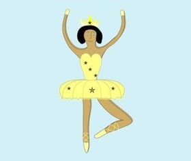 Ballerin Illustration vector