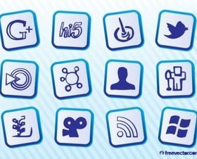 Free Social MediIcons vector