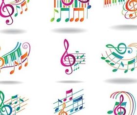 Music Symbols free design vectors