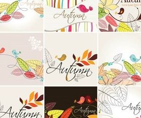 Autumn Backgrounds design vectors