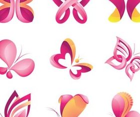 Butterflies Logo free vector graphics