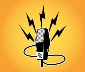 Retro Microphone vector