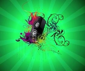 Music Speaker vector design