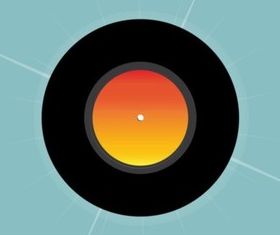 Vinyl Record vectors material