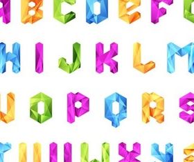 Crystal Alphabets free vector