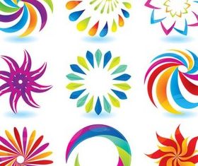 Colorful Circle Logotypes vector graphics