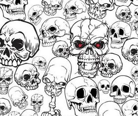 Different Skulls free vector