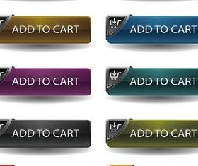 Sale Web Stylish Buttons Vector