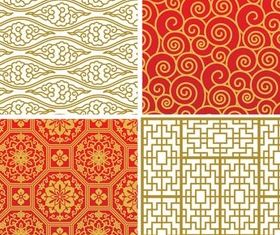 Chinese Style Backgrounds Vector set