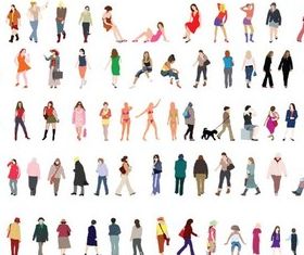 Beautiful Women free design vectors