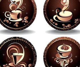 Luxury Coffee Labels Vector set