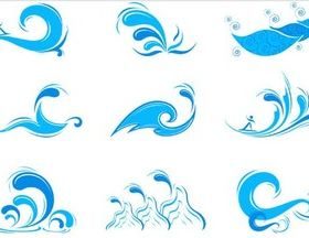 Stylish Waves Logo vectors graphics