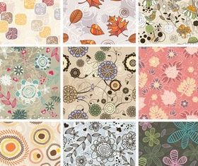 Nature Style Patterns Vector vector