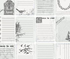 Grey Old Cards free vector