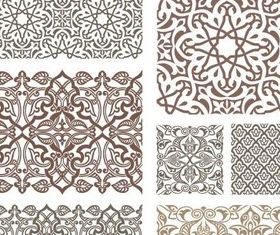 Color Different Ornaments vector