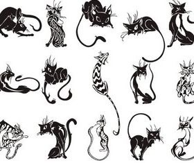 Different Cats free vector