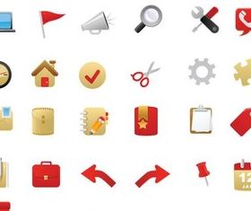 Icons Color free vector