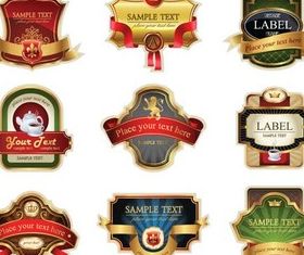 Royal Labels Vector Illustration