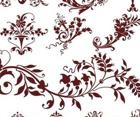 Floral Elements Design Vector vector