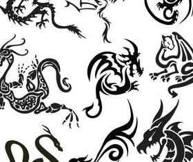 Creative Dragon free vector