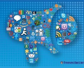 Social Medi Graphics vector