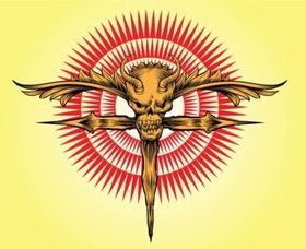 Skull Cross Vector Artwork vectors graphic