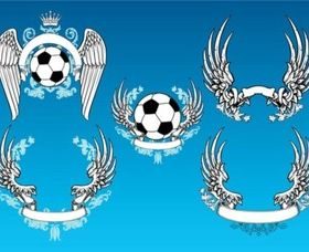 Vintage Football Graphics vectors material