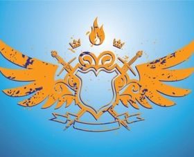 Grunge Shield Vector design