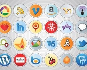 Social MediIcon Set vectors