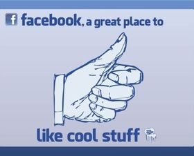 Facebook Like vector set